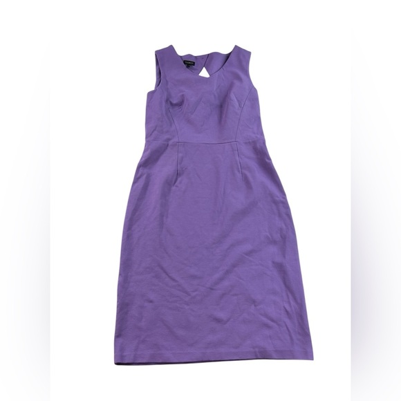 Talbots Lavender Wiggle Pencil Career Key Hole Dress  Ponte Size 4 NWT $109 - Picture 1 of 10